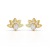 2.6 CT Lab Diamond Round Cut Stud Earrings