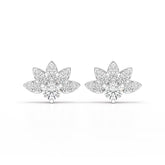 2.6 CT Lab Diamond Round Cut Stud Earrings