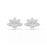 2.6 CT Lab Diamond Round Cut Stud Earrings Jama Jewels