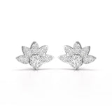 2.6 CT Lab Diamond Round Cut Stud Earrings