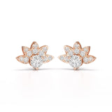 2.6 CT Lab Diamond Round Cut Stud Earrings