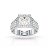 2.6 CT Round Cut Lab Diamond Ring Jama Jewels