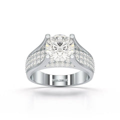 2.6 CT Round Cut Lab Diamond Ring Jama Jewels