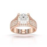 2.6 CT Round Cut Lab Diamond Engagement Ring