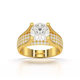 2.6 CT Round Cut Lab Diamond Engagement Ring
