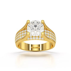 2.6 CT Round Cut Lab Diamond Ring Jama Jewels