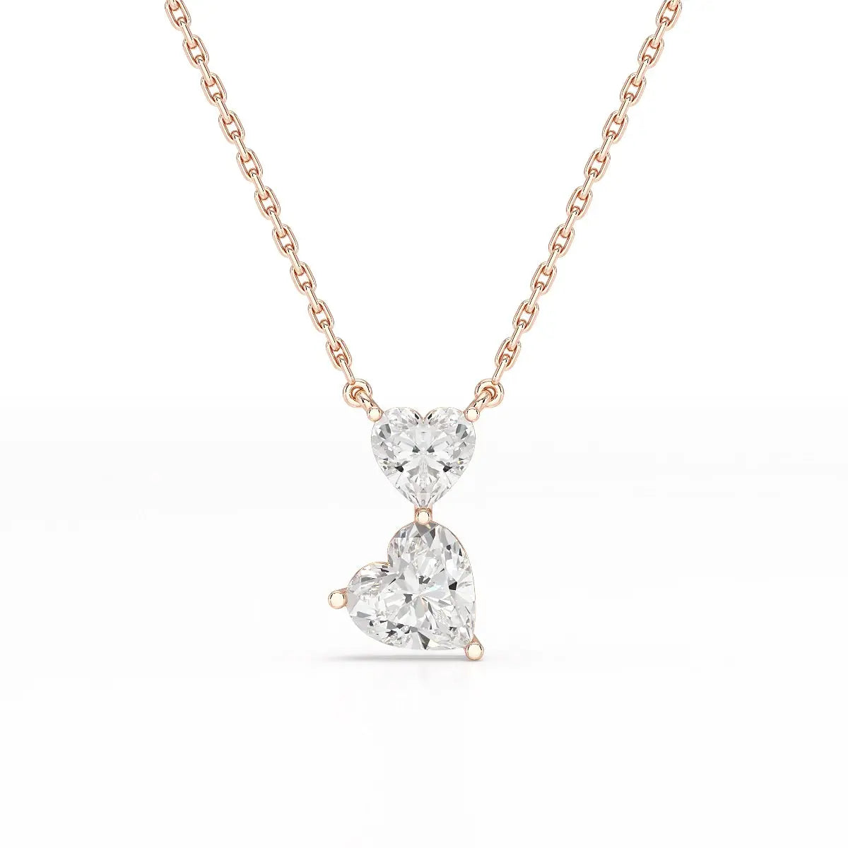 2.83 CT Heart Shaped Lab Diamond Chain Pendant Jama Jewels