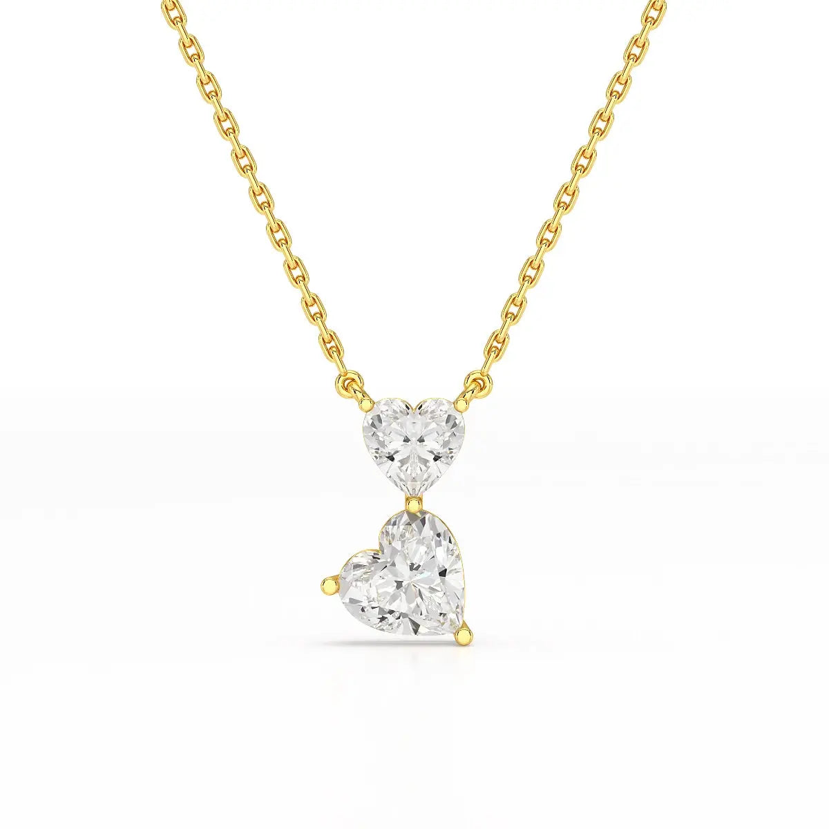 2.83 CT Heart Shaped Lab Diamond Chain Pendant Jama Jewels