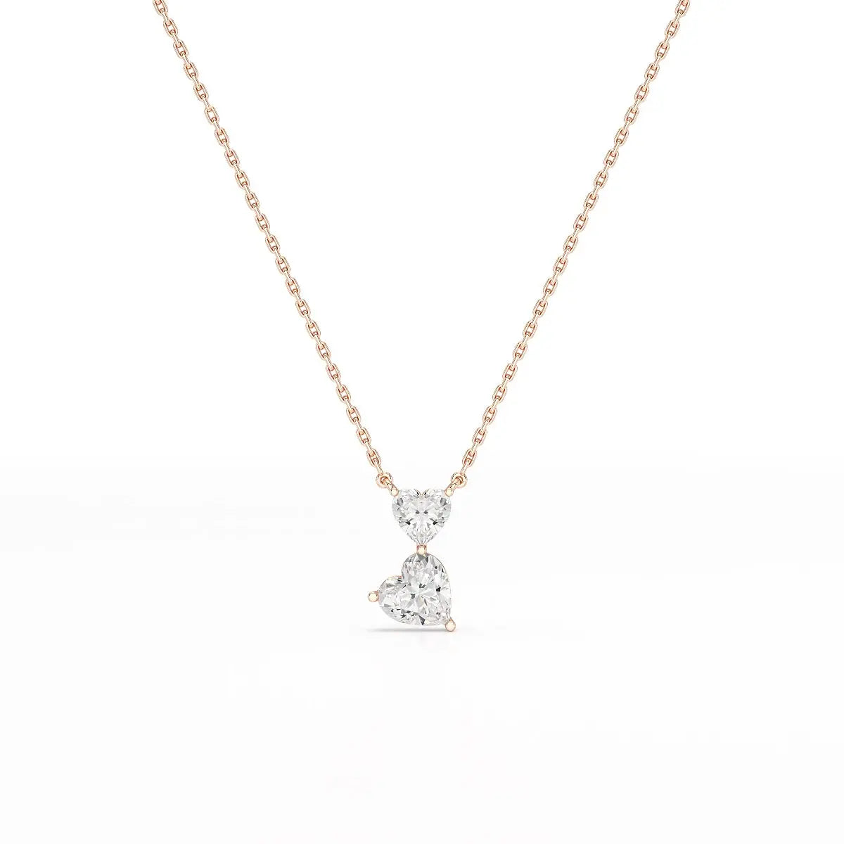 2.83 CT Heart Shaped Lab Diamond Chain Pendant Jama Jewels