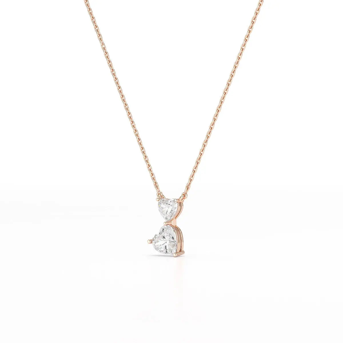 2.83 CT Heart Shaped Lab Diamond Chain Pendant Jama Jewels