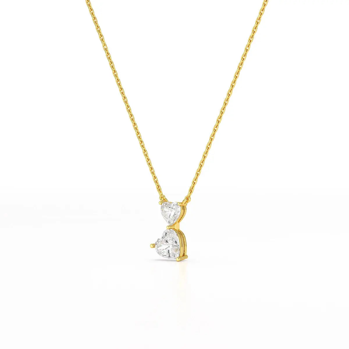 2.83 CT Heart Shaped Lab Diamond Chain Pendant Jama Jewels