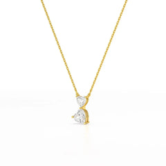 2.83 CT Heart Shaped Lab Diamond Chain Pendant Jama Jewels