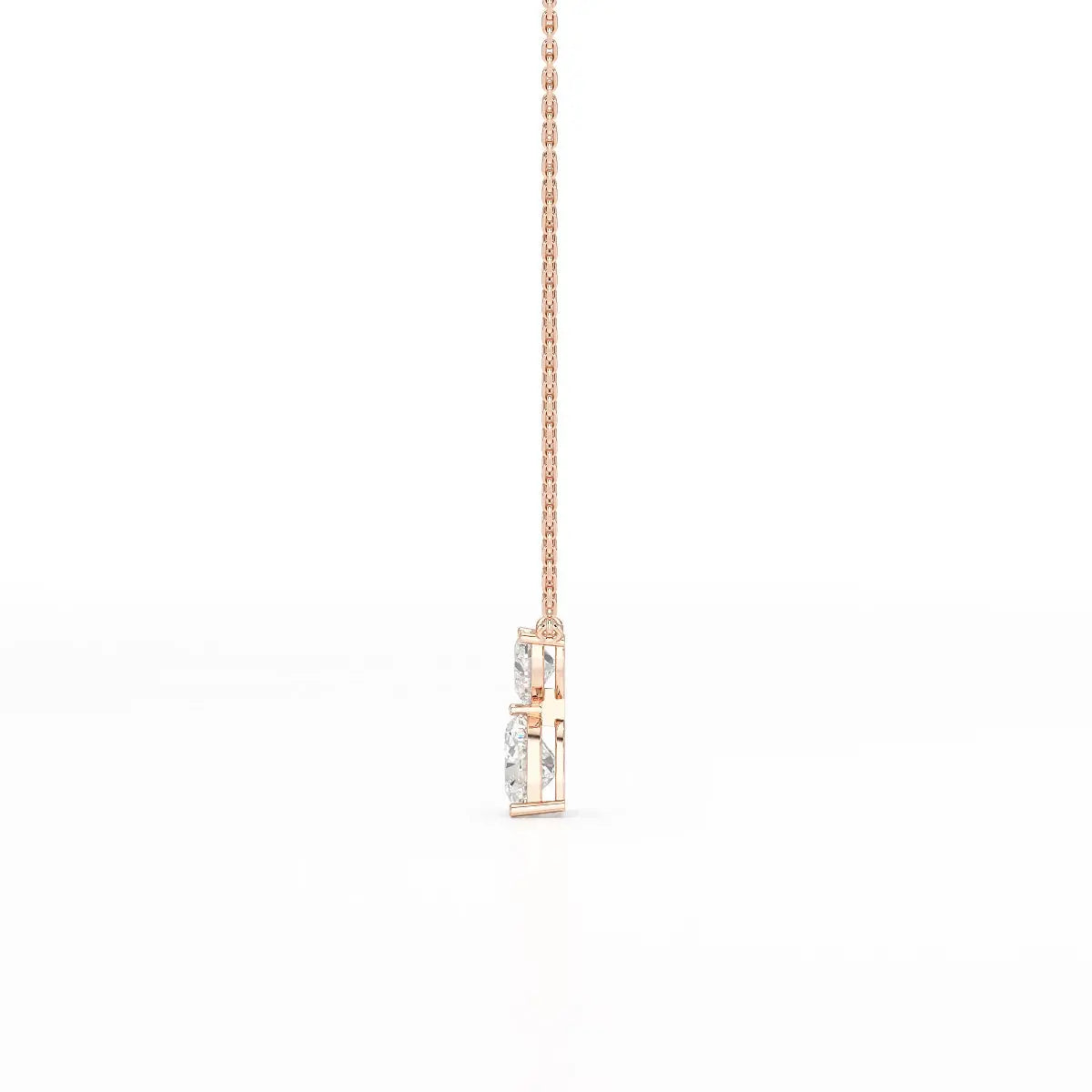 2.83 CT Heart Shaped Lab Diamond Chain Pendant Jama Jewels