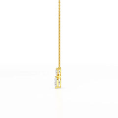 2.83 CT Heart Shaped Lab Diamond Chain Pendant Jama Jewels