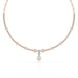 2.91 CT Pear Shape Lab Diamond Necklace