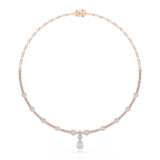 2.91 CT Pear Shape Lab Diamond Necklace
