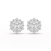 2.94 CT Lab Diamond Halo Cushion Ring