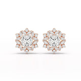 2.94 CT Lab Diamond Halo Cushion Ring