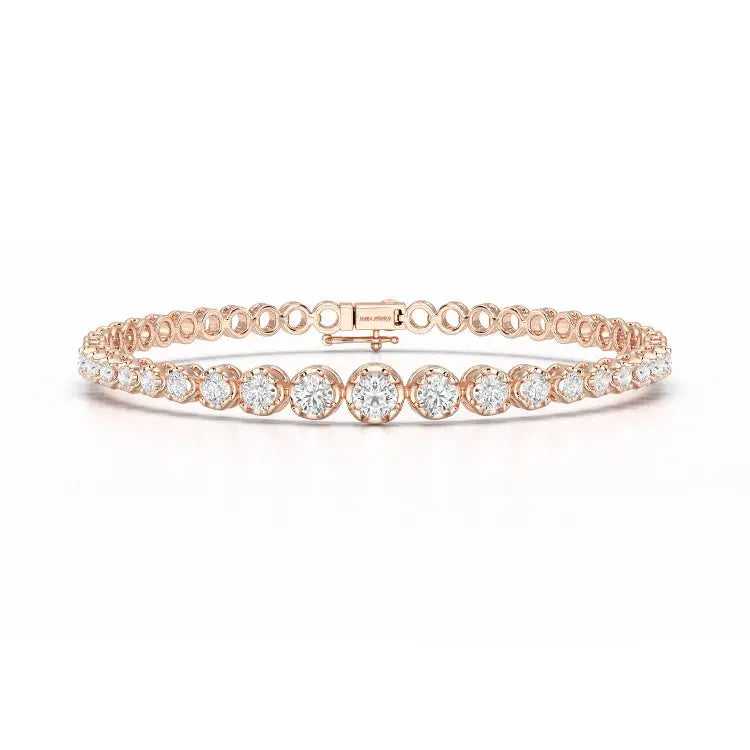 2.84 CT Round Cut Lab Diamond Tennis Bracelet Jama Jewels