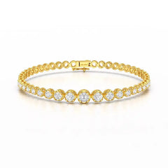 2.84 CT Round Cut Lab Diamond Tennis Bracelet Jama Jewels