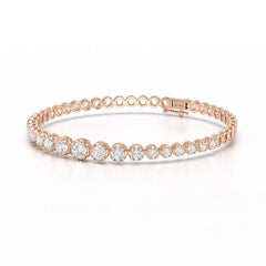 2.84 CT Round Cut Lab Diamond Tennis Bracelet Jama Jewels