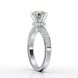 Round Lab Diamond 1.65 CT Simple Wedding Ring - Jama Jewels
