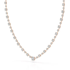 23.28 CT Lab Diamond Round Necklace Jama Jewels