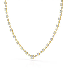 23.28 CT Lab Diamond Round Necklace Jama Jewels