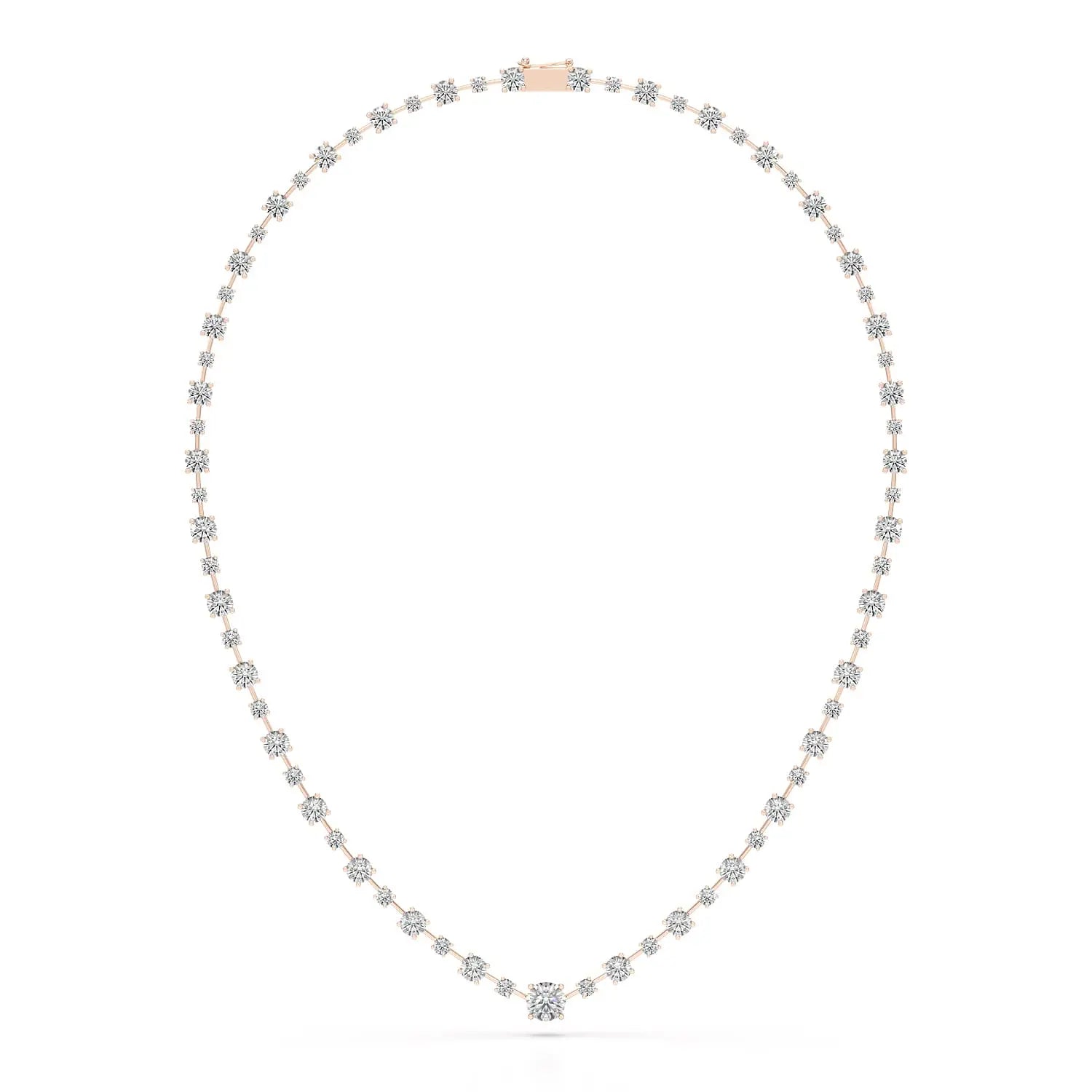 23.28 CT Lab Diamond Round Necklace Jama Jewels