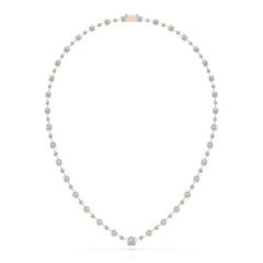 23.28 CT Lab Diamond Round Necklace Jama Jewels