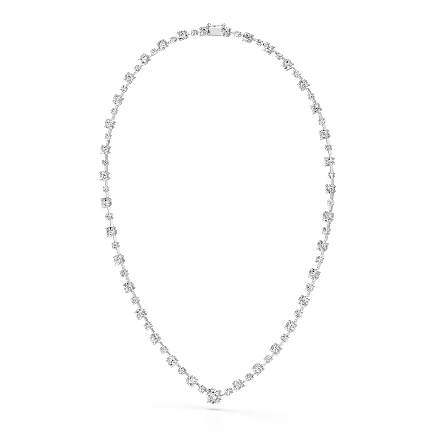 23.28 CT Lab Diamond Round Necklace Jama Jewels