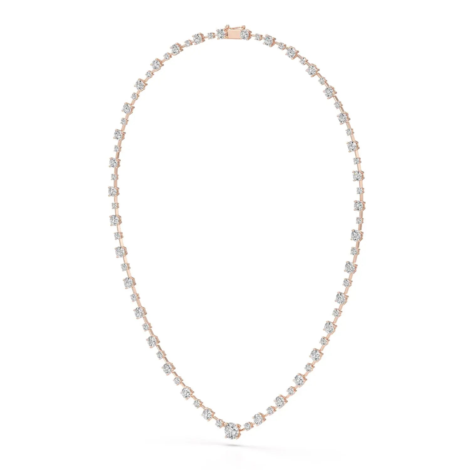 23.28 CT Lab Diamond Round Necklace Jama Jewels