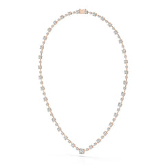 23.28 CT Lab Diamond Round Necklace Jama Jewels