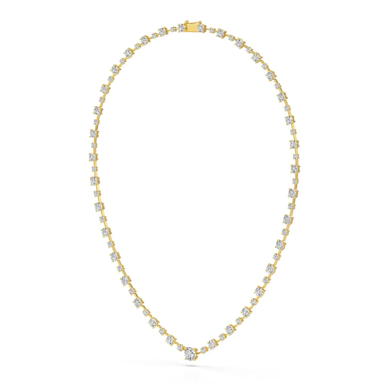 23.28 CT Lab Diamond Round Necklace Jama Jewels