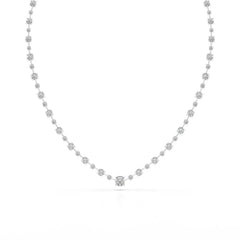 23.28 CT Lab Diamond Round Necklace Jama Jewels