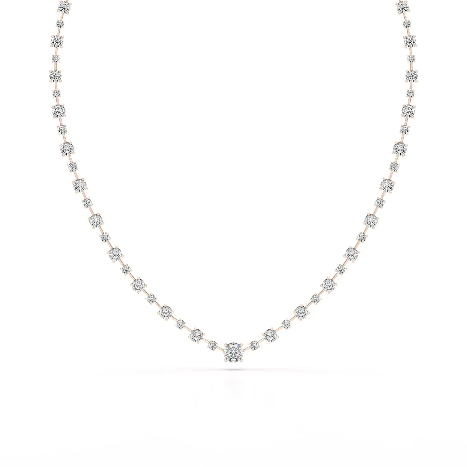 23.28 CT Lab Diamond Round Necklace Jama Jewels