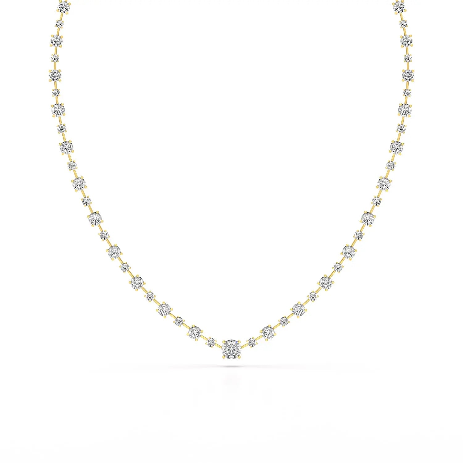 23.28 CT Lab Diamond Round Necklace Jama Jewels
