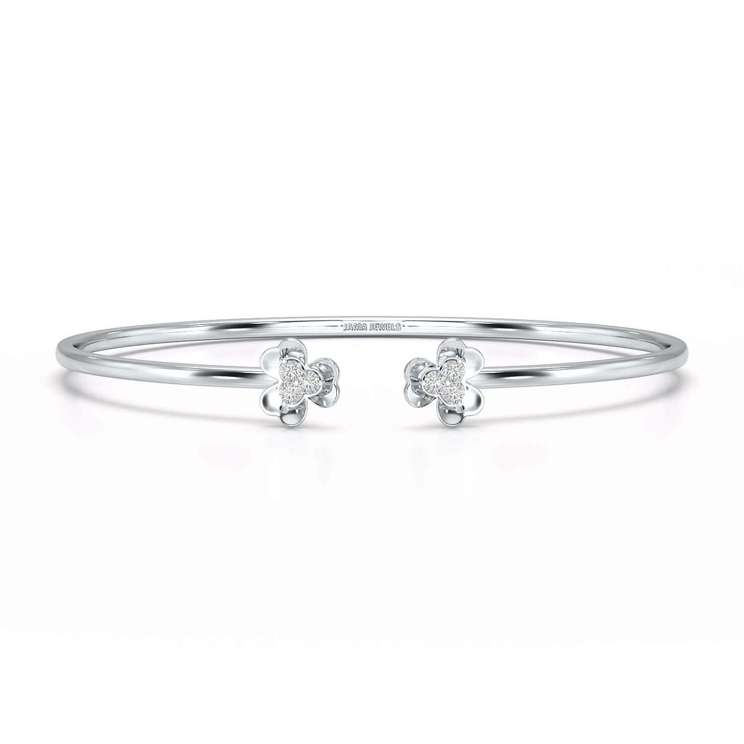 0.23 CT Elegant Round Lab Diamond Bangle