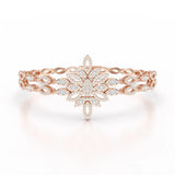 2 CT Lab Grown Diamond Two Layer Designer Bracelet