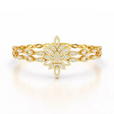2 CT Lab Grown Diamond Two Layer Designer Bracelet
