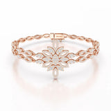 2 CT Lab Grown Diamond Two Layer Designer Bracelet