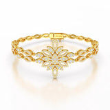 2 CT Lab Grown Diamond Two Layer Designer Bracelet
