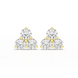 2 CT Three Stone Round Lab Diamond Earring