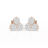 2 CT Three Stone Round Lab Diamond Earring