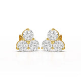 2 CT Three Stone Round Lab Diamond Earring