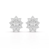 3.06 CT Lab Diamond Oval Cut Stud Earrings