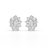 3.06 CT Lab Diamond Oval Cut Stud Earrings