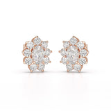 3.06 CT Lab Diamond Oval Cut Stud Earrings