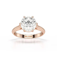 3 CT Solitaire Engagement Lab Grown Diamond Ring - Jama Jewels