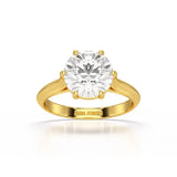 3 CT Solitaire Engagement Lab Grown Diamond Ring - Jama Jewels